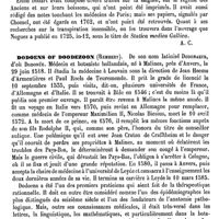 0116 - Page 112 - Dodart (Denis) [A. Chéreau] (bibliographie) / Dodoens of Doodezoon (Rembert) [L. Hahn]