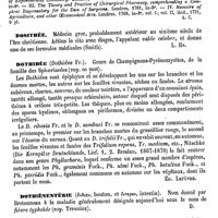 0422 - Page 418 - Doses (Pharmacie). Voy. Posologie / Dosithée [L. Hahn] / Dossie (Robert) [A. Chéreau] (bibliographie) / Dothidée [Ed. Lefèvre] / Dothiénentérie [Amédée Dechambre] / Douarnenez (Station marine) [A. Rotureau]