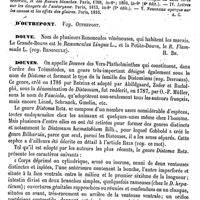 0519 - Page 515 - Doussin-Dubreuil (Jacques-Louis) [A. Chéreau] (bibliographie) / D'Outrepont. Voy. Outrepont / Douve / Botanique [H. Baillon] / Douves [L. Hahn, Ed. Lefèvre]