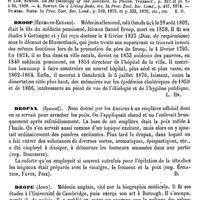0592 - Page 588 - Dronte [E. Oustalet] (bibliographie) / Droop (Hermann-Eduard) [L. Hahn] / Dropax [Amédée Dechambre] / Drope (John) [L. Hahn] / Droséra / Botanique [G. Planchon]