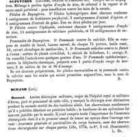 0680 - Page 676 - Dupuytren (Guillaume) [A. Chéreau] (bibliographie) / Dupuytren (Collyres, Pilules et Pommades de) [Amédée Dechambre] / Durand (Les) [L. Hahn]