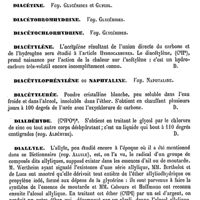 0416 - Page 412 - Addenda. Deville (Jean-Charles-Amédée) [L. Hahn] / Diacétamide. Voy. Amides / Diacétine. Voy. Glycérides et Glycol / Diacétorromhydrine. Voy. Glycérides / Diacétochlorhydrine. Voy. Glycérides / Diacétylène [Amédée Dechambre] / Diacétylophénylène ou Naphtaline. Voy. Naphtaline / Diacétylurée [Amédée Dechambre] / Dialdéhyde [Amédée Dechambre] / Diallyle [Amédée Dechambre] / Diamides ou Biamides. Voy. Amides
