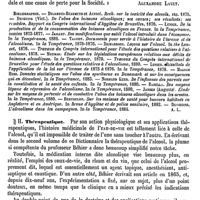0622 - Page 618 - Eaux-de-vie. Hygiène [Alexandre Layet] (bibliographie) / Thérapeutique [Armand de Fleury]