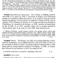 0091 - Page 87 - Eck (Wilhelm) [A. Dureau] (bibliographie) / Ecker (Johann-Matthias-Alexander) [A. Dureau] / Eckhof (Didrik) [A. Dureau] / Eckhoff (Les deux) [L. Hahn]