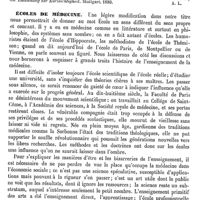 0327 - Page 323 - Écoles (Hygiène) [Alexandre Layet] (bibliographie) / Écoles de médecine [L. Thomas]