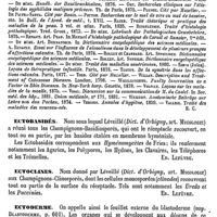 0524 - Page 520 - Ecthyma [E. Chambard] (bibliographie) / Ectobasidés [Ed. Lefèvre] / Ectoclines [Ed. Lefèvre] / Ectoderme [Amédée Dechambre] / Ectopages [O. Larcher]