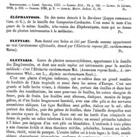 0556 - Page 552 - Éléphantopus [G. Planchon] (bibliographie) / Éléphantosis [G. Planchon] / Elettari [G. Planchon] / Elettaria [G. Planchon]