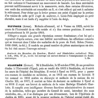 0558 - Page 554 - Élévateur [Amédée Dechambre] / Élévatoire [Amédée Dechambre] / Elfinger (Anton) [L. Hahn] (bibliographie) / Elgström (Gustav) [A. Dureau]