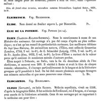 0559 - Page 555 - Elhaune [G. Planchon] / Elichmann (Johann) [L. Hahn] (bibliographie) / Élichrysum. Voy. Helichrysum / Élide [G. Planchon] / Élie de la Poterie. Voy. Poterie (De la) / Élien (Claudius-Aelianus-Sophista) [L. Hahn] / Éliocarmos. Voy. Heliocarmos / Elisio (Giovanni) [L. Hahn] / Elius Promotus [L. Hahn]