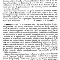0734 - Page 730 - Embryon. Physiologie [F. Tourneux, G. Herrmann] / Embryonnaire (Cellule, tissu) [Retterer]