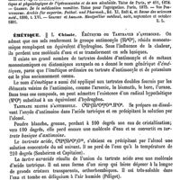 0024 - Page 20 - Émétine. Emploi médical [Ernest Labbée] (bibliographie) / Émétique / Chimie [Bourgoin]