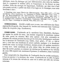 0439 - Page 435 - Endlicher (Stephan-Ladislas) [L. Hahn] (bibliographie) / Endobasidés [Ed. Lefèvre] / Endocarde [Cadiat]