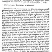 0412 - Page 408 - Evans (Les) [A. Dureau] / Évaporation. Voy. Chaleur et Vaporisation / Évaux (Eaux minérales et conferves d') [A. Rotureau]