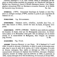 0426 - Page 422 - Evodia [Ed. Lefèvre] / Évodyle [L. Hahn] / Évolution. Voy. Développement / Évonymine [L. Hahn] / Évonymite [L. Hahn] / Évonymus. Voy. Fusain / Ewert [A. Dureau] (bibliographie)