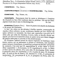0436 - Page 432 - Exogonium (Choisy) [H. Baillon] / Exomphale. Voy. Ombilic / Exophthalmique (Cachexie) et Exophthalmos. Voy. Goître / Exorcisme. Voy. Démons, etc / Exosporés [Ed. Lefèvre] / Exostema [Ed. Lefèvre] / Exostose. Voy. Os / Expectation [B. Brochin]