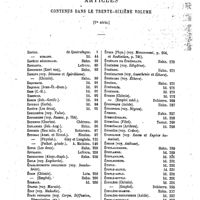 0509 - Page 505 - Articles contenus dans le trente-sixième volume (1re série.)