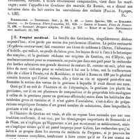 0713 - Page 709 - Gentiane. Botanique [G. Planchon] (bibliographie) / Emploi médical [Fonssagrives]