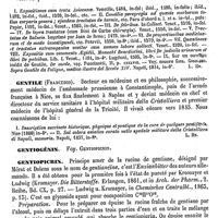 0722 - Page 718 - Gentile da Foligno [L. Hahn] (bibliographie) / Gentile (Francesco) [L. Hahn] / Gentiogénin. Voy. Gentiopicrin / Gentiopicrin [L. Hahn]