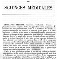 0005 - Page 1 - Géographie médicale [J. Mahé]