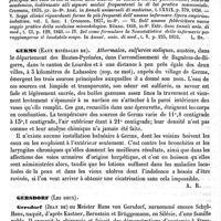 0622 - Page 618 - Geromini (Felice-Giuseppe) [L. Hahn] (bibliographie) / Germs (Eaux minérales de) [A. Rotureau] / Gersdorf (Les deux) [L. Hahn]