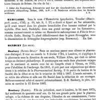 0174 - Page 170 - Hamont (Pierre-François) [L. Hahn] (bibliographie) [A. Dureau] / Hampe (Friedrich-Ludwig) [A. Dureau] / Hamulaire [Ed. Lefèvre] / Hanbury (Les deux) [L. Hahn]