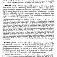 0523 - Page 519 - Häser (Heinrich) [L. Hahn] (bibliographie) / Haslam (John) [A. Dureau] / Hasper (Moritz) [L. Hahn] / Hasselqvist (Fredrik) [L. Hahn]