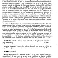 0525 - Page 521 - Hassing (Morten-Mortensen) [L. Hahn] / Hastings (Charles) [A. Dureau] (bibliographie) / Hastula Regis [Ed. Lefèvre] / Hatab-Ahmar [Ed. Lefèvre] / Hatin (Les deux) [L. Hahn]