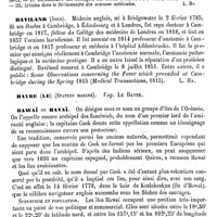 0532 - Page 528 - Havet (Armand-Ernest-Maurice) [L. Hahn] (bibliographie) / Haviland (John) [L. Hahn] / Havre (Le) (Station marine). Voy. Le havre / Hawaï ou Havaï [Bazile Féris]