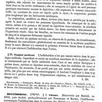 0625 - Page 621 - Hélléboréine. Action physiologique [L. Hahn] / Emploi médical [L. Hahn] (bibliographie) / Helléborine / Chimie [L. Hahn]