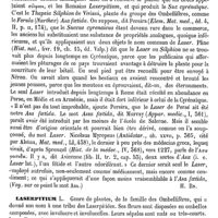 0009 - Page 5 - La Saxe (Eaux minérales de) [A. Rotureau] (bibliographie) / Laser [H. Baillon] / Laserpitium [H. Baillon]