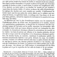 0133 - Page 129 - Le Croisic (Bains de mer ; Hydrothérapie marine) [A. Rotureau] (bibliographie) / Le Crol (Eau minérale de) [A. Rotureau]