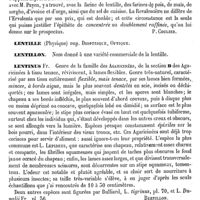 0161 - Page 157 - Lentille. Bromatologie [P. Coulier] / Lentille (Physique). Voy. Dioptrique, Optique / Lentillon. Voy. Lentille / Lentinus [Jacques Bertillon] / Lentisque. Voy. Pistachier / Lenzites [Jacques Bertillon]