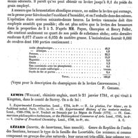 0509 - Page 499 - Levure [P. Coulier] / Lewis (William) [A. Chéreau] (bibliographie) / Lézard [A. Laboulbène]