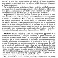 0611 - Page 601 - Linacre (Thomas) [E. Beaugrand] / Linaire [G. Planchon] (bibliographie)