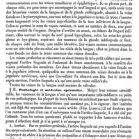 0616 - Page 606 - Linguales (Artère et veine). Anatomie [V. Paulet] / Pathologie et médecine opératoire [V. Paulet]