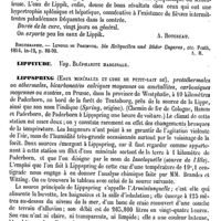 0660 - Page 650 - Lippik (Eaux minérales de) [A. Rotureau] (bibliographie) / Lippitude. Voy. Blépharite marginale / Lippspring (Eaux minérales et cure de petit-lait de) [A. Rotureau]