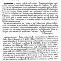 0748 - Page 738 - Litsea [H. Baillon] (bibliographie) / Littorine [A. Laboulbène] / Littre (Alexis) [A. Chéreau]