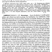 0751 - Page 741 - Lobel (Matthieu de) [A. Chéreau] (bibliographie) / Lobélie / Botanique [H. Baillon]