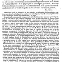 0470 - Page 466 - Lymphatique (Système). Physiologie du système lymphatique. Origine et cours de la lymphe [Ch. Robin] (bibliographie)
