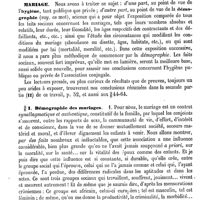 0011 - Page 7 - Marherr (Philipp-Ambrosius) [E. Beaugrand] / Mariage [Jacques Bertillon] / Démographie des mariages [Jacques Bertillon]