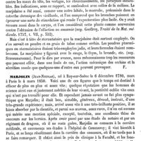 0125 - Page 121 - Marjolaine. Botanique [G. Planchon] (bibliographie) / Emploi médical [Fonssagrives] / Marjolin (Jean-Nicolas) [H. Montanier]