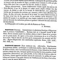 0160 - Page 156 - Martial (Saint-) (Eaux minérales de) [A. Rotureau] / Martiano (Prosper) [E. Beaugrand] / Martigné-Briant (Eaux minérales de) [A. Rotureau]