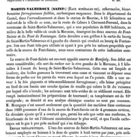 0165 - Page 161 - Martin-Solon [H. Montanier] (bibliographie) / Martin-Valmeroux (Saint-) (Eaux minérales de) [A. Rotureau]