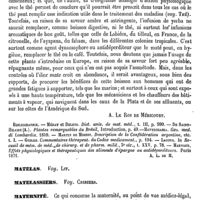 0199 - Page 195 - Maté [A. Le Roy de Méricourt] (bibliographie) / Matelas. Voy. Lit / Matelassiers. Voy. Criniers / Maternité. Voy. Paternité / Maternités [B. Brochin]