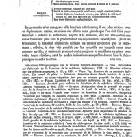 0326 - Page 322 - Maxillaire (Os). Pathologie. Luxations du maxillaire inférieur [G. Gillette] (bibliographie)