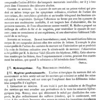 0089 - Page 85 - Mercure. Toxicologie [Orfila] / Hydrargyrisme. Voy. Mercurielles (maladies) / Hygiène professionnelle [E. Beaugrand]