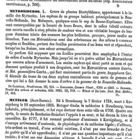 0464 - Page 460 - Métrorrhagie [A. Courty] (bibliographie) [E. Beaugrand] / Métroscope [Amédée Dechambre] / Metrosideros [G. Planchon] / Metzger (Jean-Daniel) [H. Montanier]