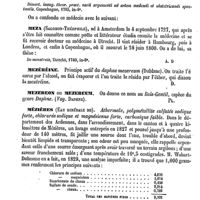 0514 - Page 510 - Meyssonnier (Lazare) [E. Beaugrand] (bibliographie) / Meza (Christian-Jacob-Théophile de) [A. Dureau] / Meza (Salomon-Théophile) [A. Dureau] / Mezéréine [Amédée Dechambre] / Mezereon ou Mezereum. Voy. Daphné [G. Planchon] / Mézières (Eau minérale de) [A. Rotureau] / Mezler (Franz-Xav.) [E. Beaugrand]
