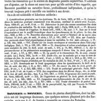 0146 - Page 142 - Monneret (Jules-Auguste-Edouard) [E. Beaugrand] (bibliographie) / Monnieria ou Monneria [G. Planchon]