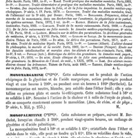 0199 - Page 195 - Monomanie [A. Linas] (bibliographie) / Monomargarine [Malaguti] / Monopalmitine [Malaguti] / Monomphaliens [C. Davaine]